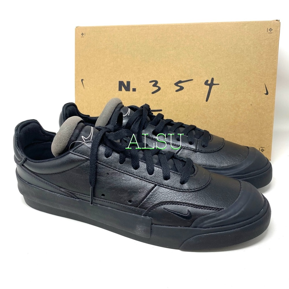 Nike Drop-Type PRM Leather Black Men’s Sneakers - Picture 4 of 9